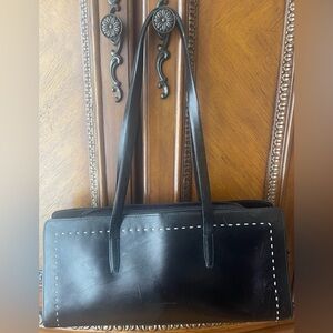 Francesco Biasia Black East West Shoulder Bag